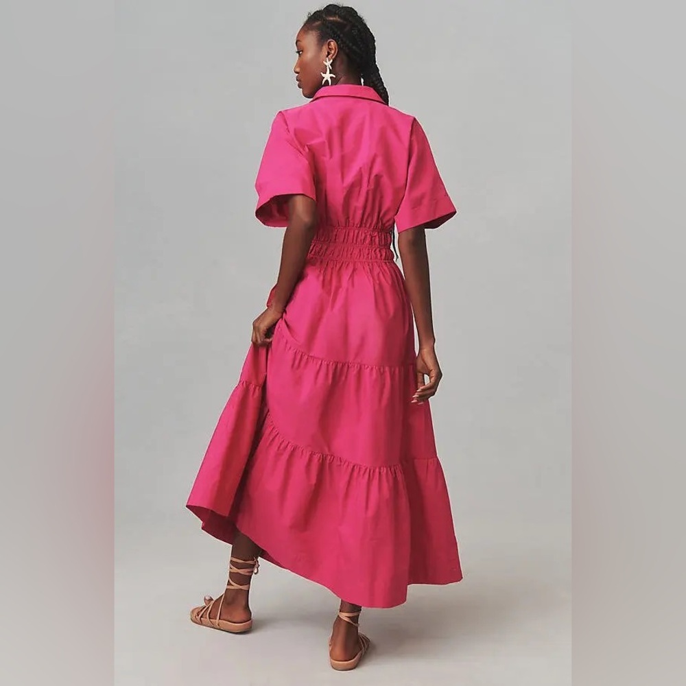 NWT Anthropologie The Somerset Maxi Dress Size XL Pink Z493 - Picture 2 of 6
